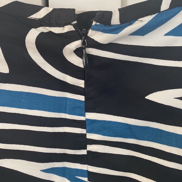 Linda Allard Ellen Tracy Geometric Print Knee Length Skirt - Picture 4 of 7